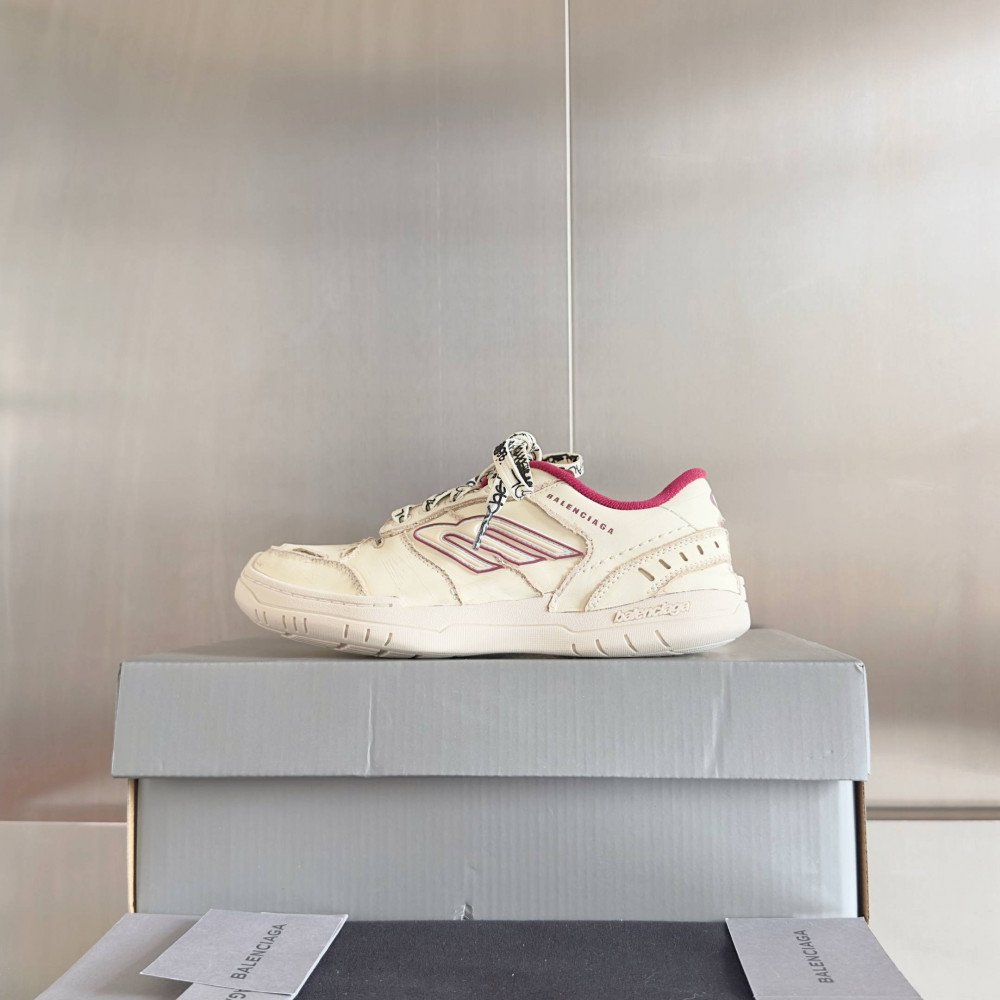 Hamptons Sneaker Beige/Red