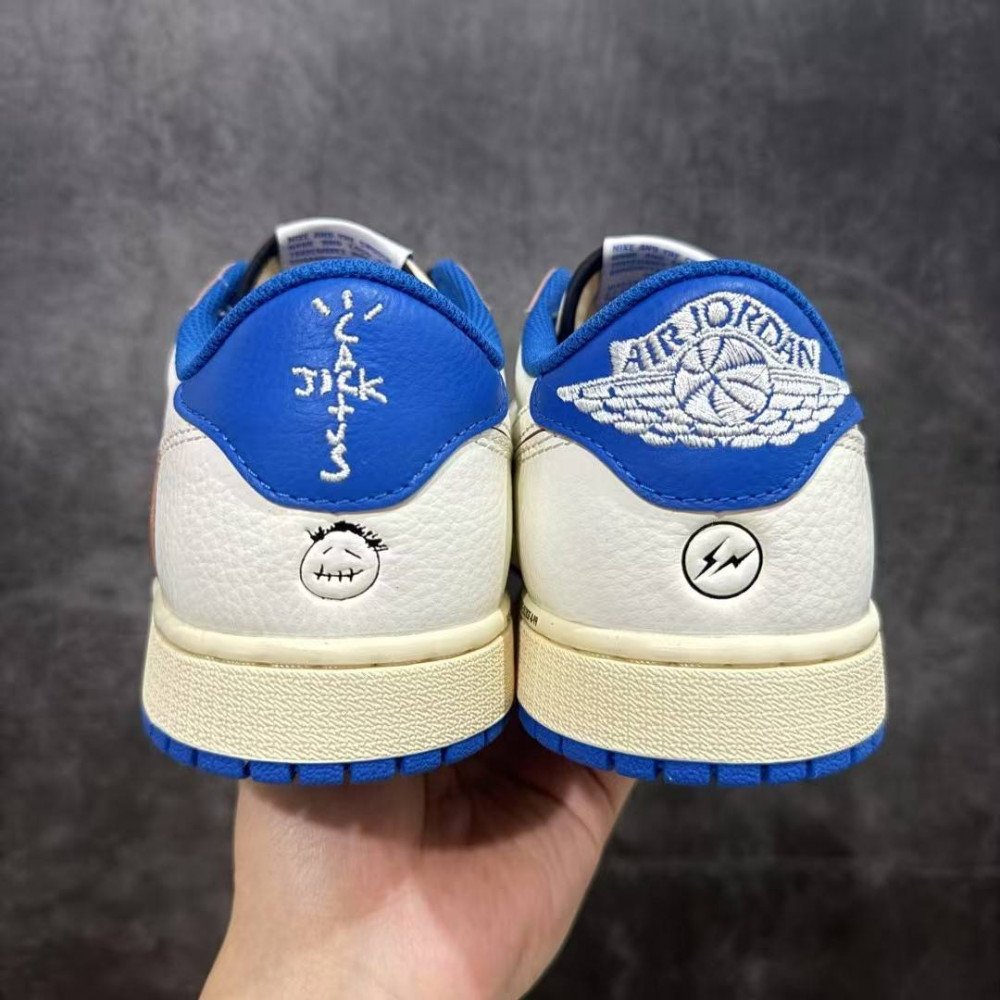 Air Jordan 1 Low x Travis Scott x Fragment Sail Military Blue Air Jordan 1 Low x Travis Scott x Fragment Sail Military Blue