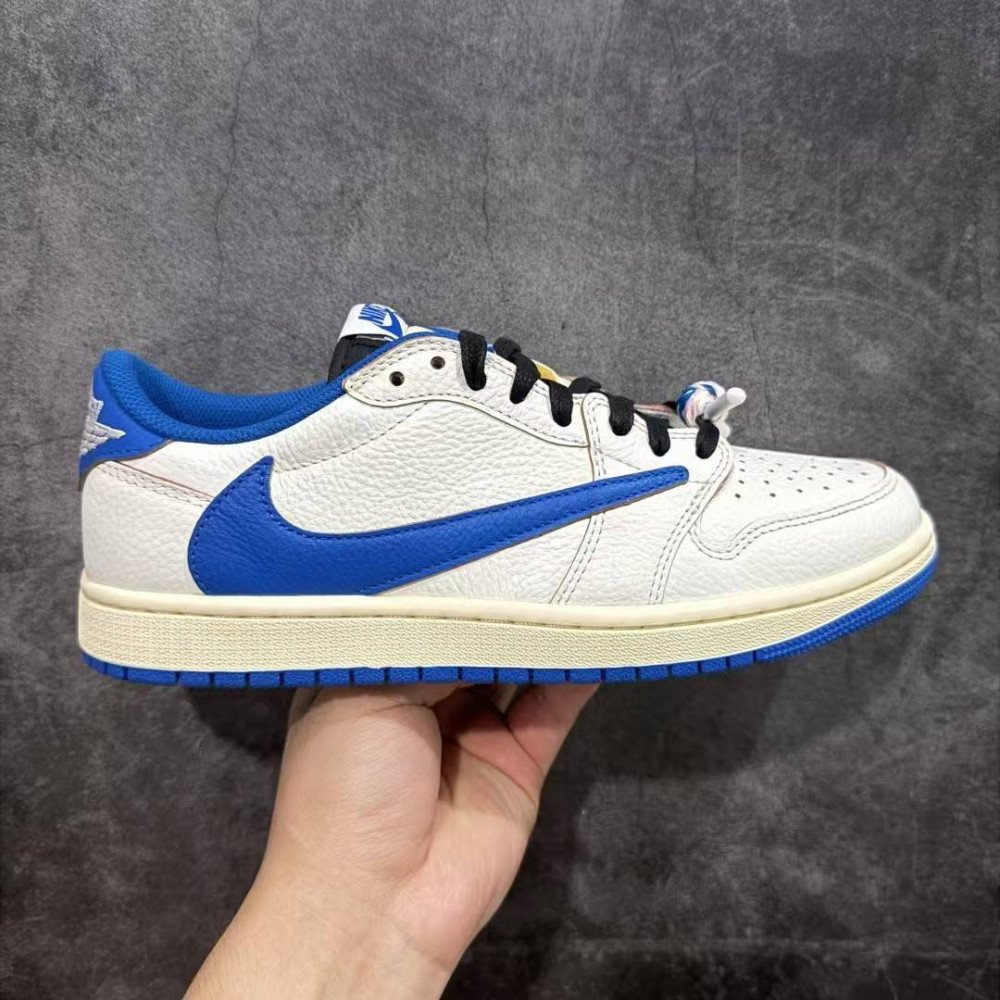 Air Jordan 1 Low x Travis Scott x Fragment Sail Military Blue Air Jordan 1 Low x Travis Scott x Fragment Sail Military Blue