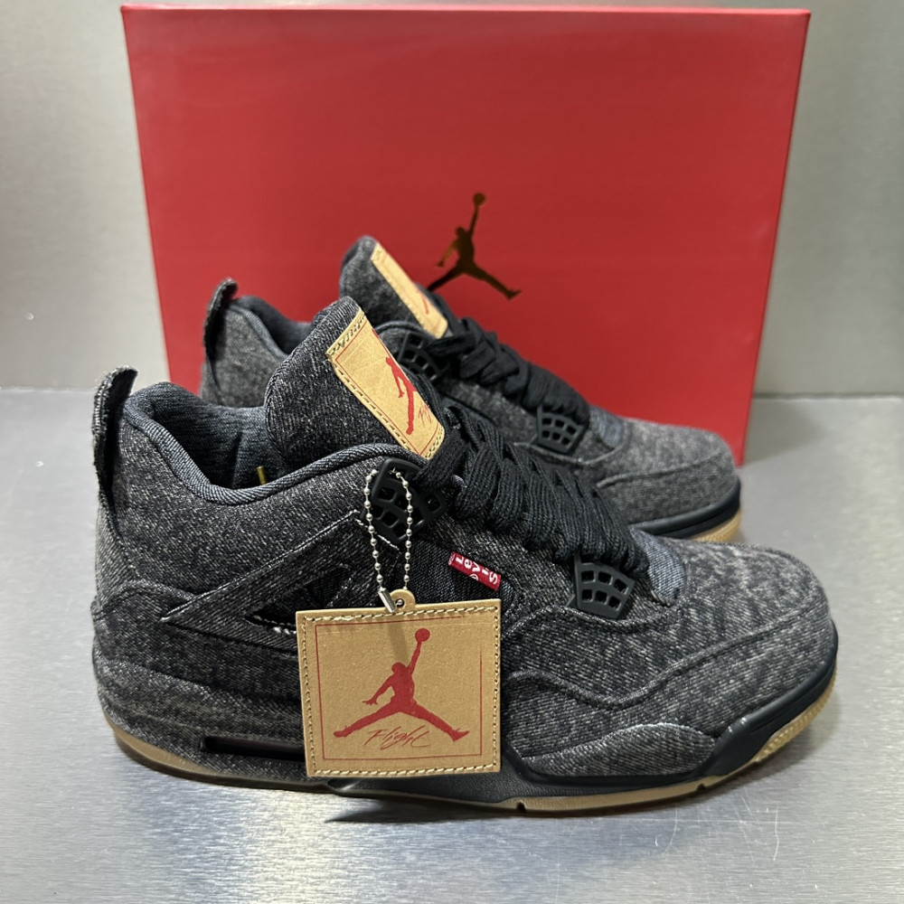 Air Jordan 4 Retro x Levi's 'Black Denim'