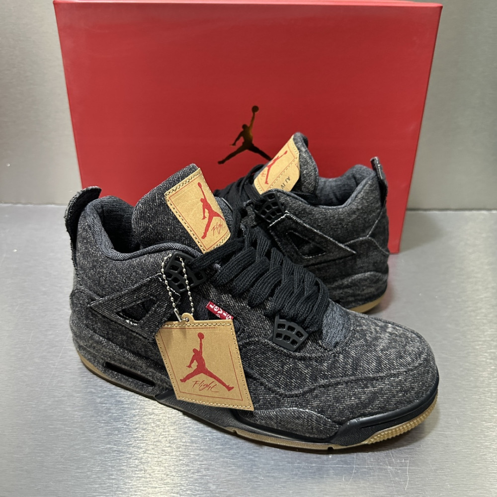 Air Jordan 4 Retro x Levi's 'Black Denim'