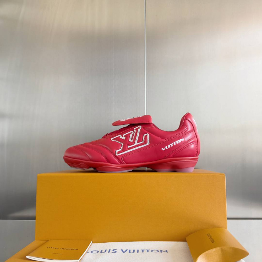 LV Footprint Soccer sneaker Red LV Footprint Soccer sneaker Red