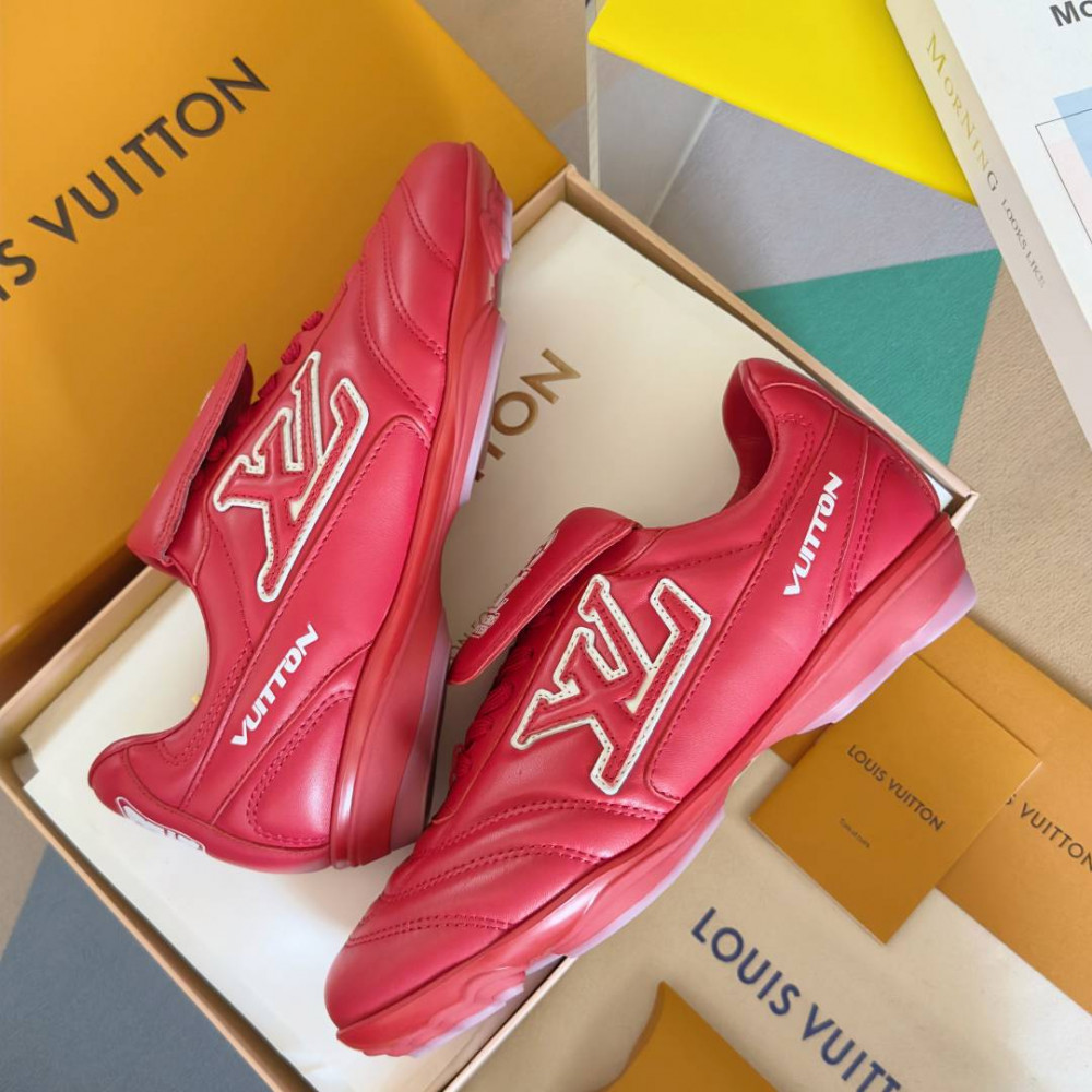 LV Footprint Soccer sneaker Red LV Footprint Soccer sneaker Red