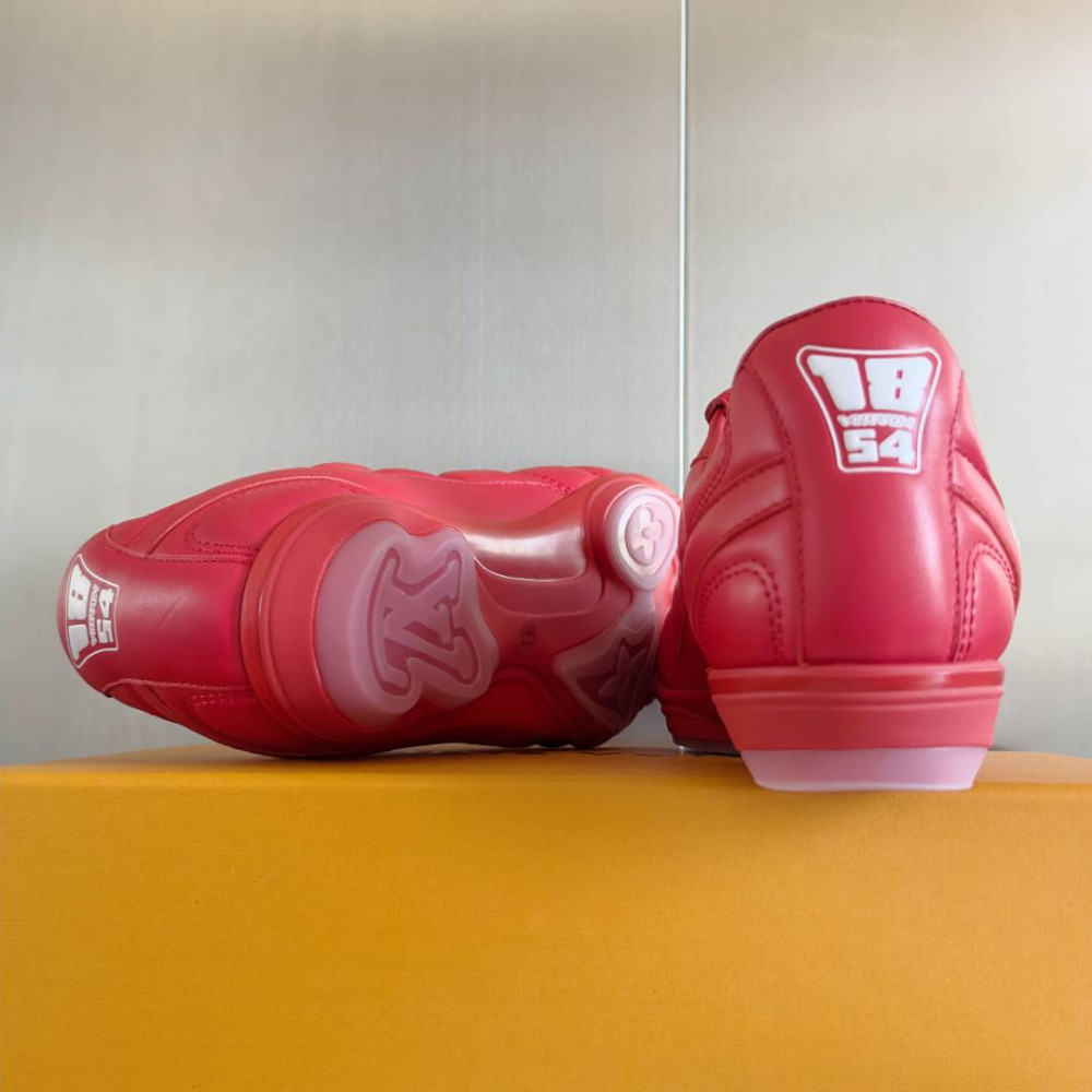 LV Footprint Soccer sneaker Red LV Footprint Soccer sneaker Red