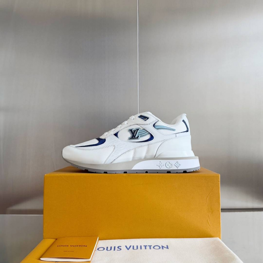 LV Run Away Sneaker White and Blue LV Run Away Sneaker White and Blue