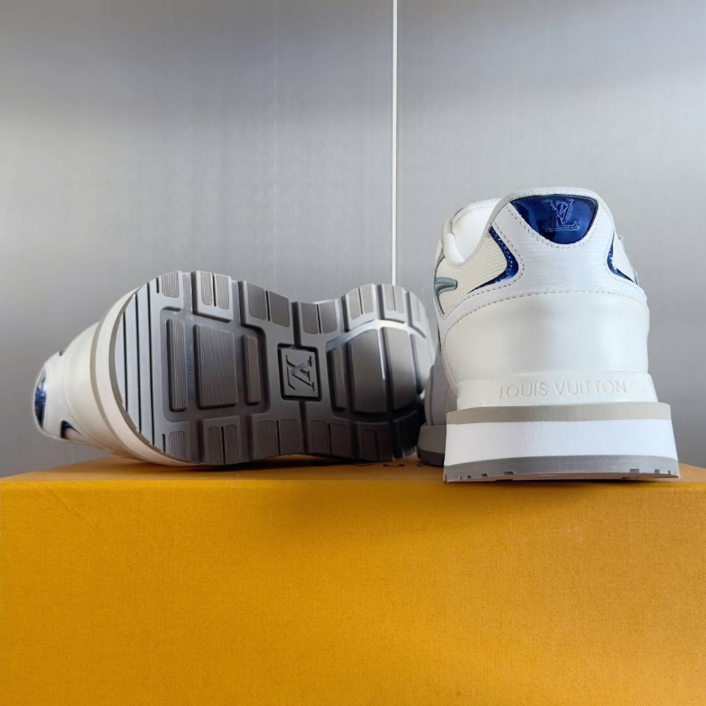 LV Run Away Sneaker White and Blue LV Run Away Sneaker White and Blue