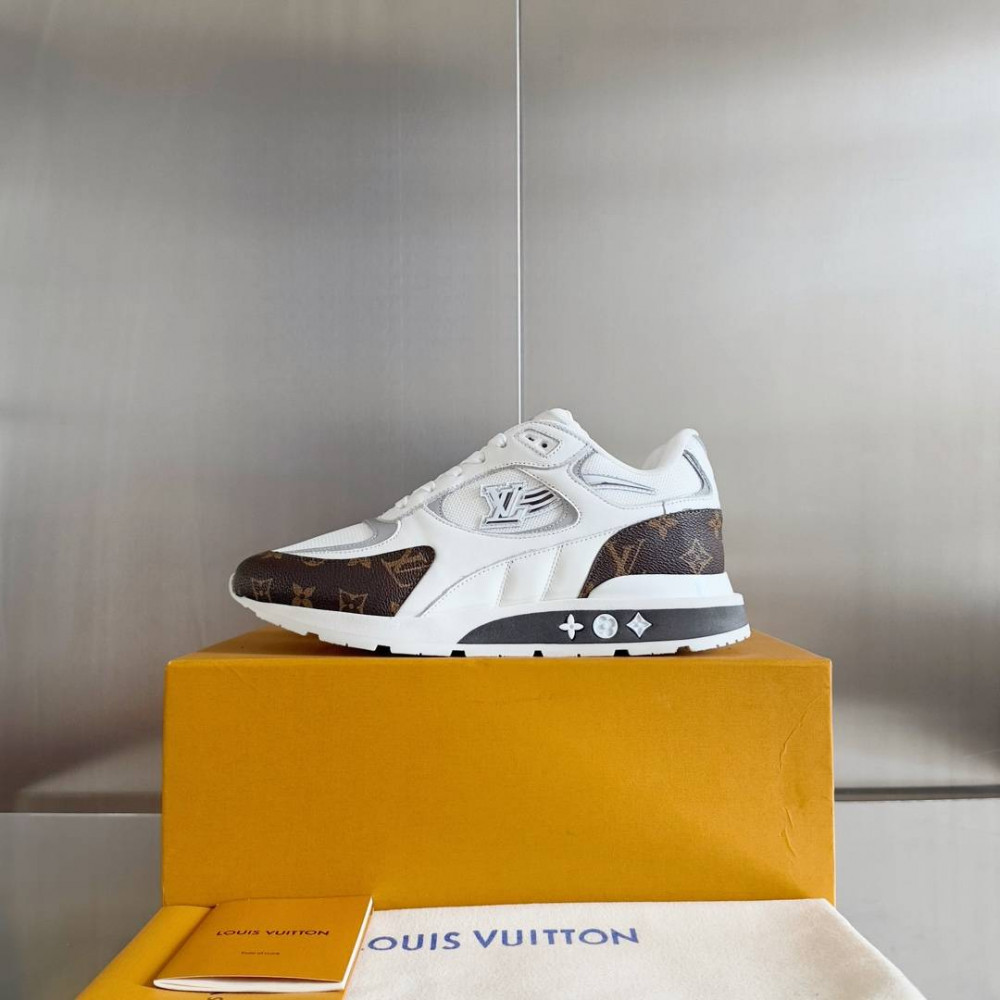 LV Run Away Sneaker White & Brown