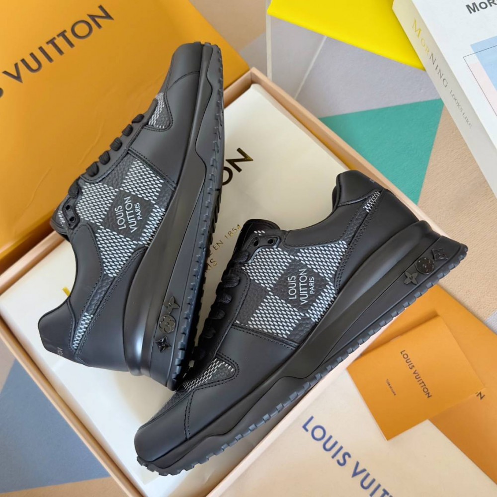 LV Run Away Sneaker Black Print LV Run Away Sneaker Black Print