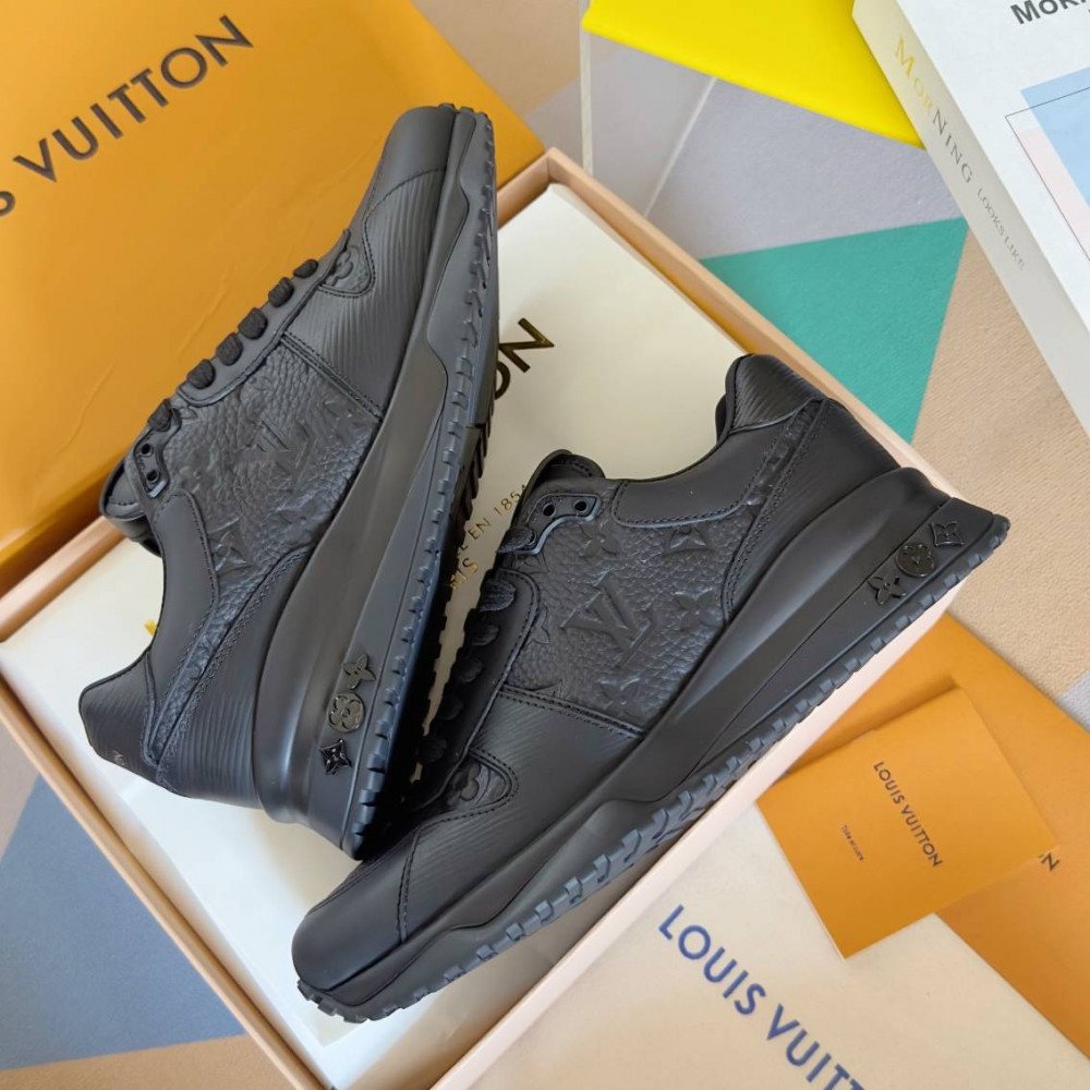 LV Run Away Sneaker All Black Print LV Run Away Sneaker All Black Print