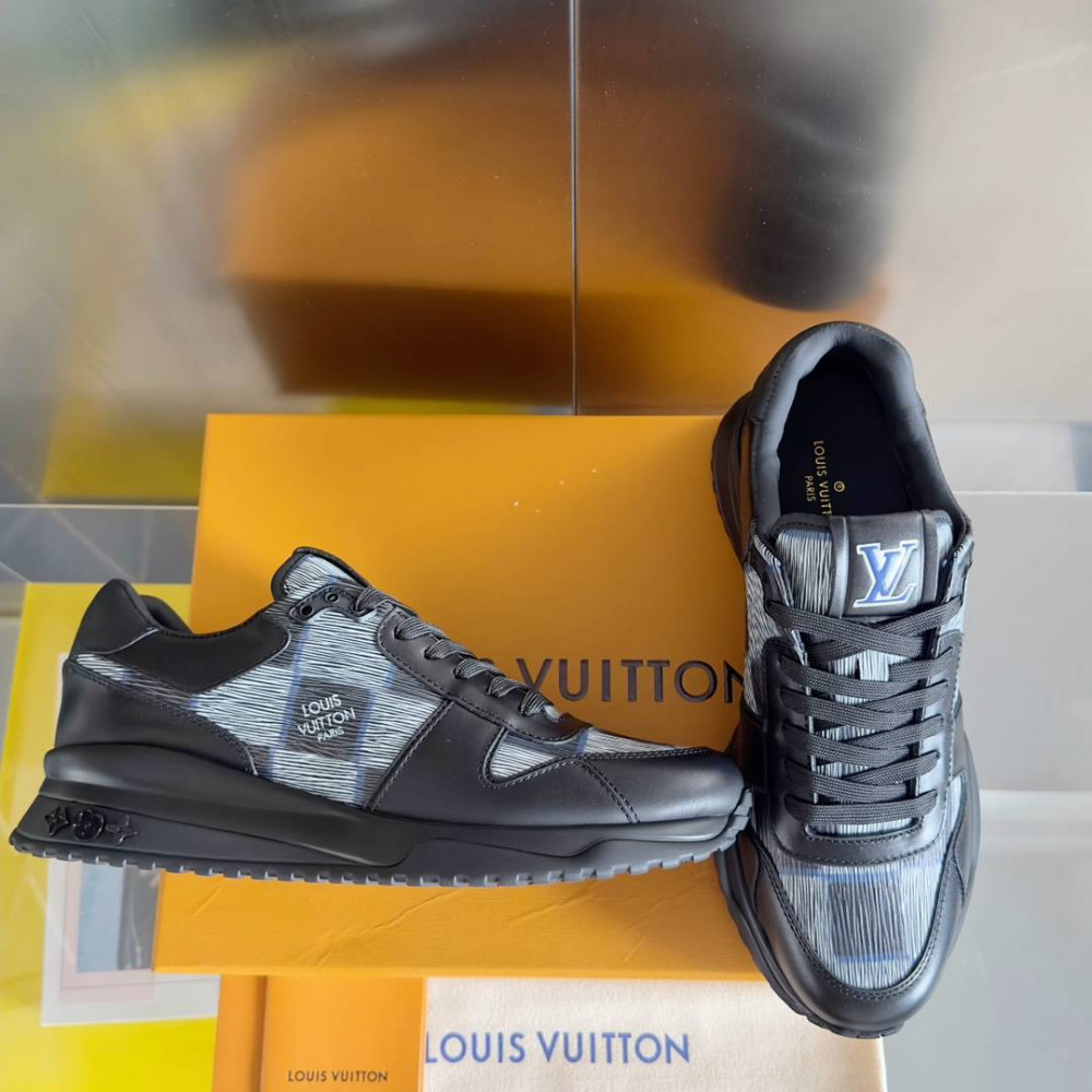 LV Run Away Sneaker Black Print-1 LV Run Away Sneaker Black Print-1