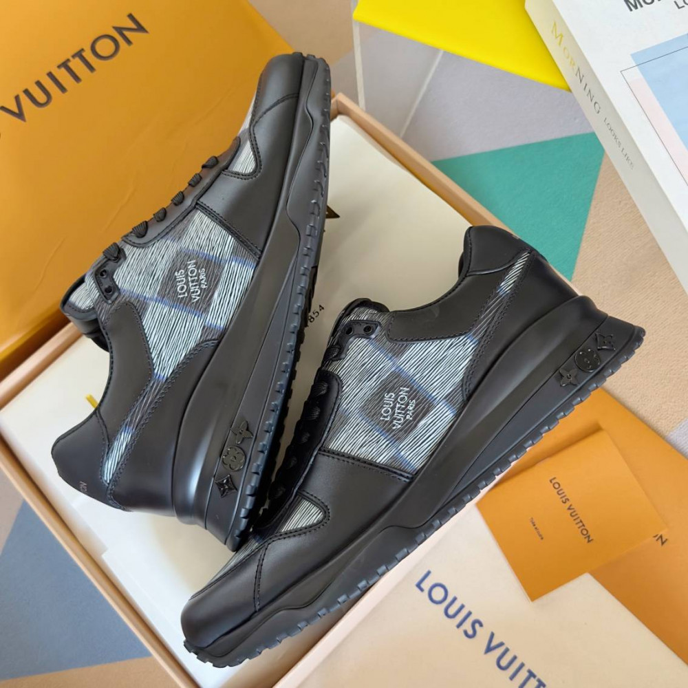 LV Run Away Sneaker Black Print-1 LV Run Away Sneaker Black Print-1