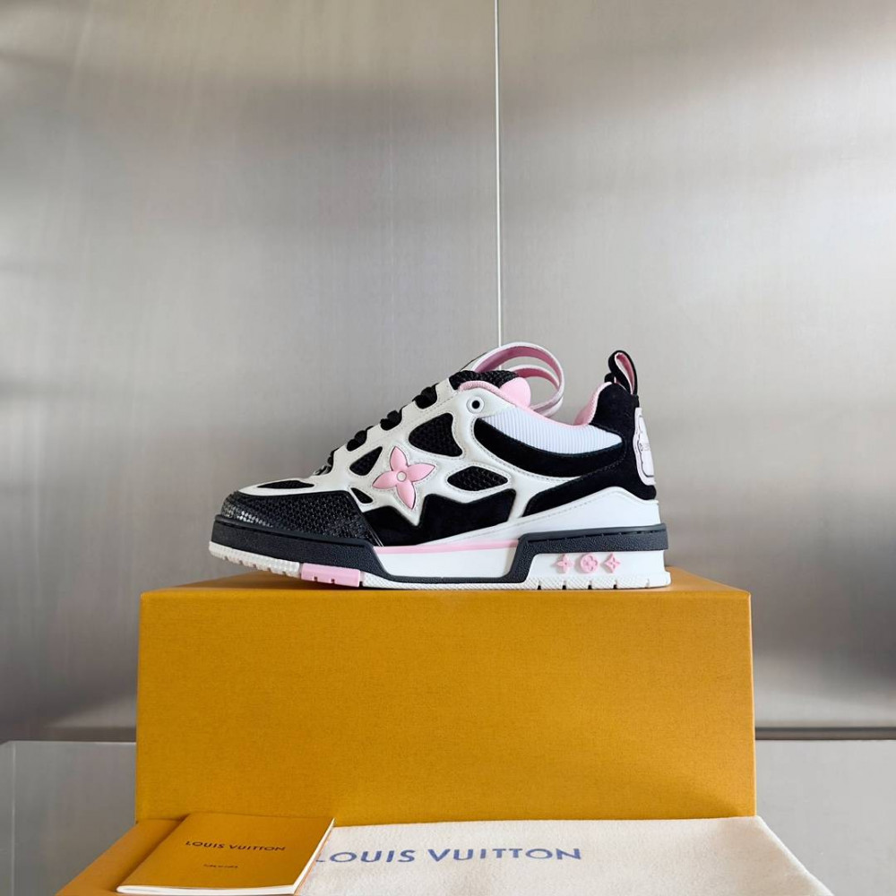 LV Skate Sneaker Black & Pink