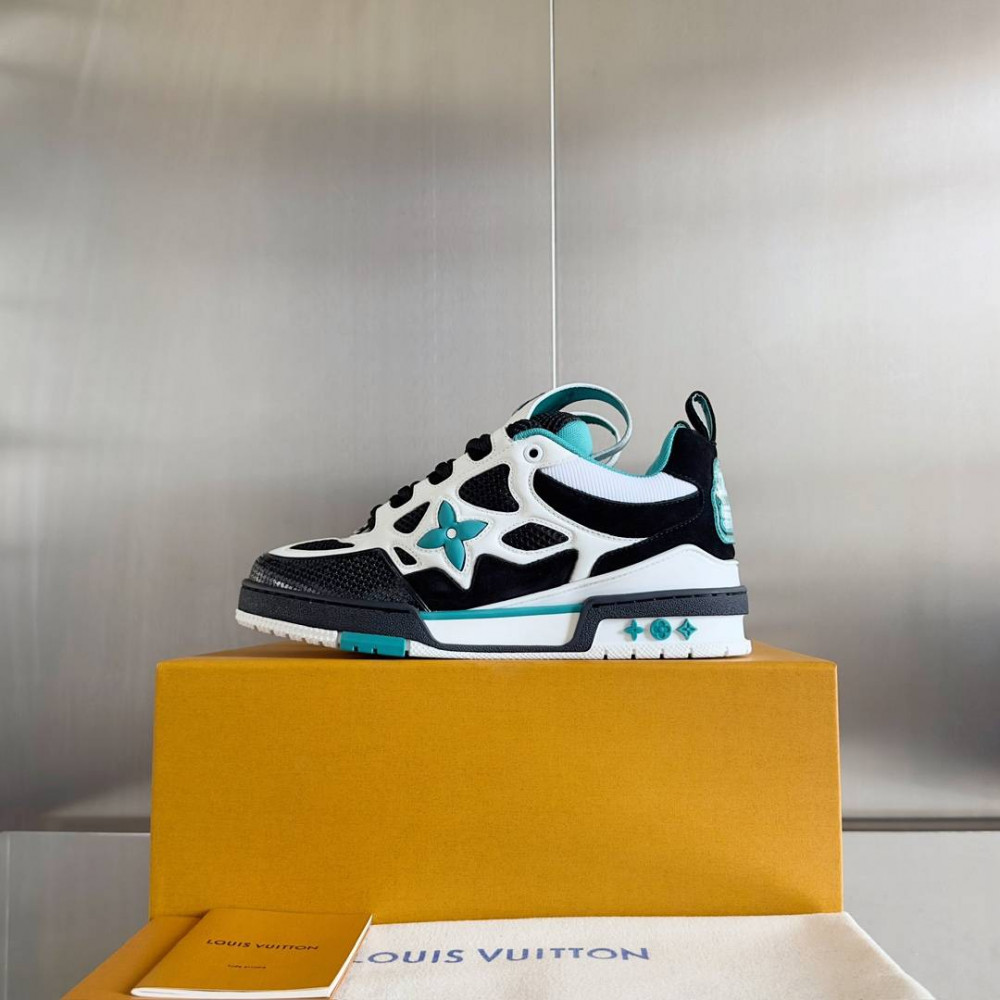 LV Skate Sneaker Black & Cyan