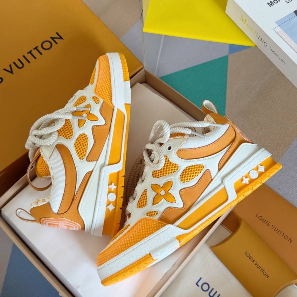 LV Skate Sneaker 'Orange/White Stars'