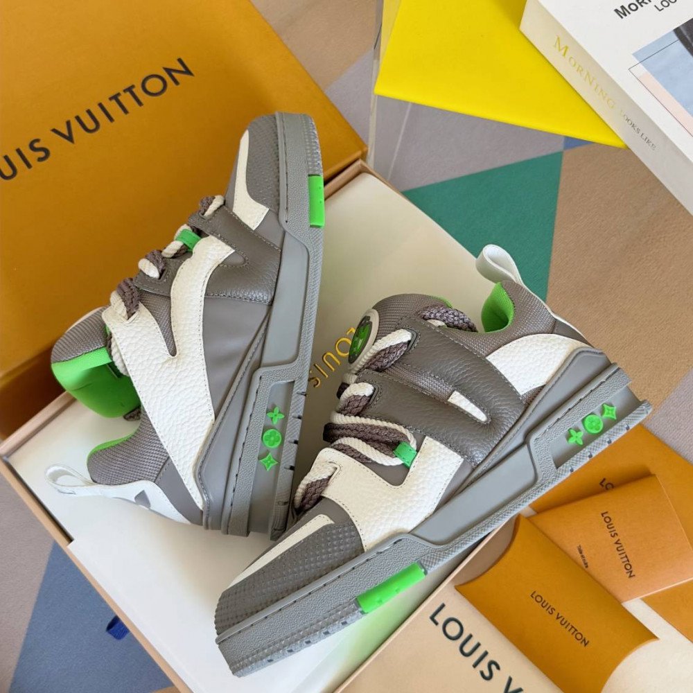 LV Skate Sneaker 'Green/Gray White'