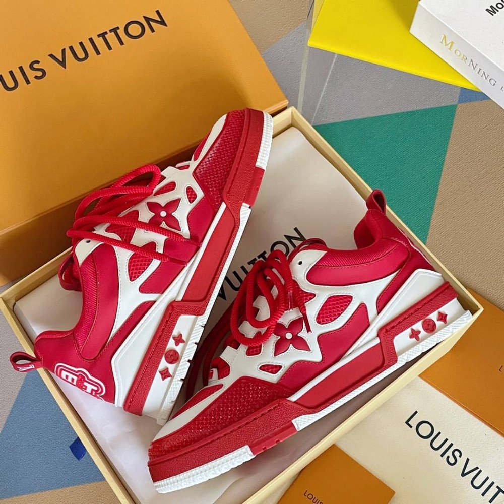 LV Skate Sneaker 'Red/White'