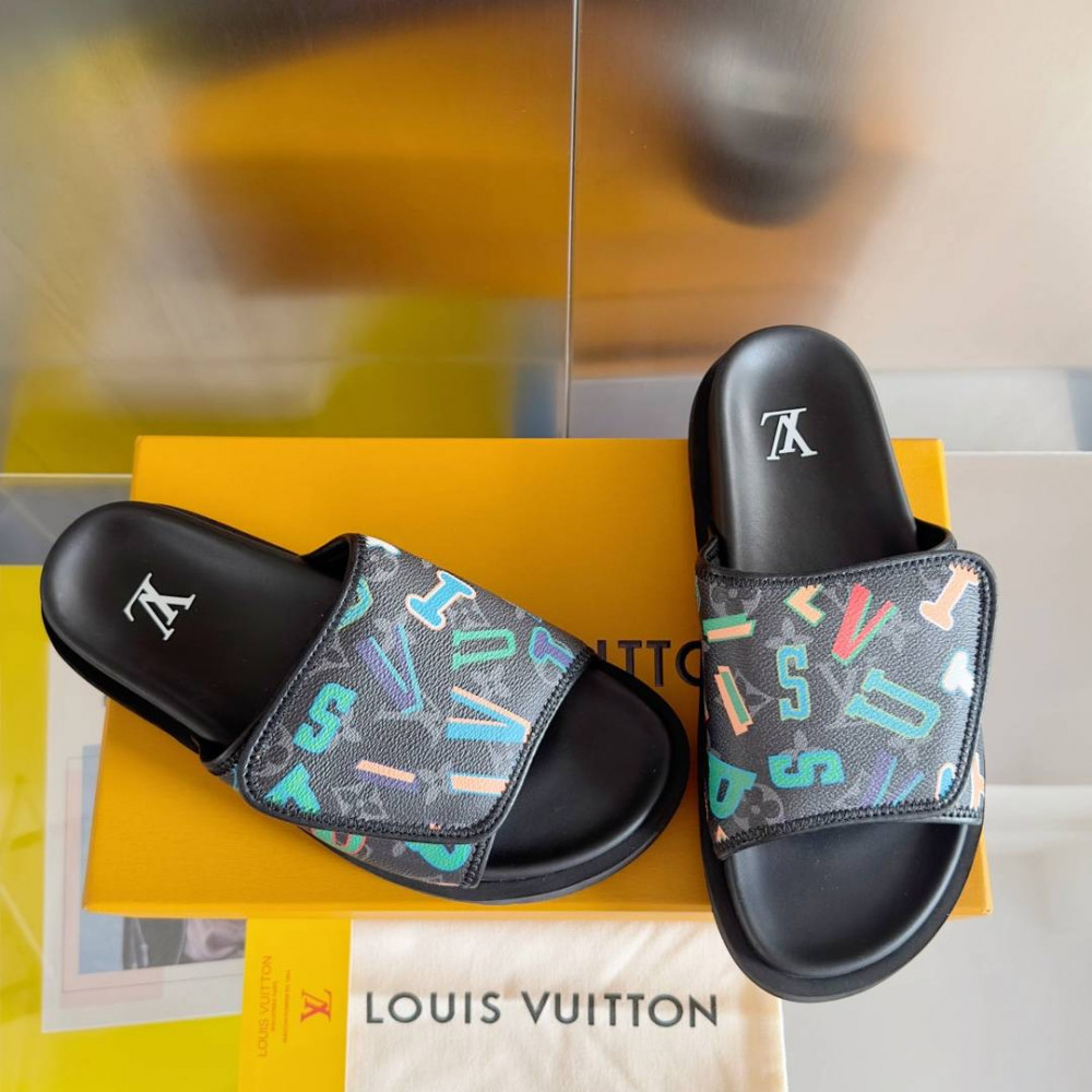 LV Miami Velcro slippers-1 LV Miami Velcro slippers-1