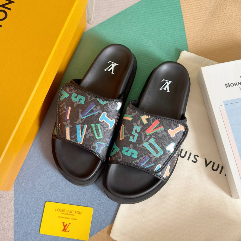 LV Miami Velcro slippers-1 LV Miami Velcro slippers-1
