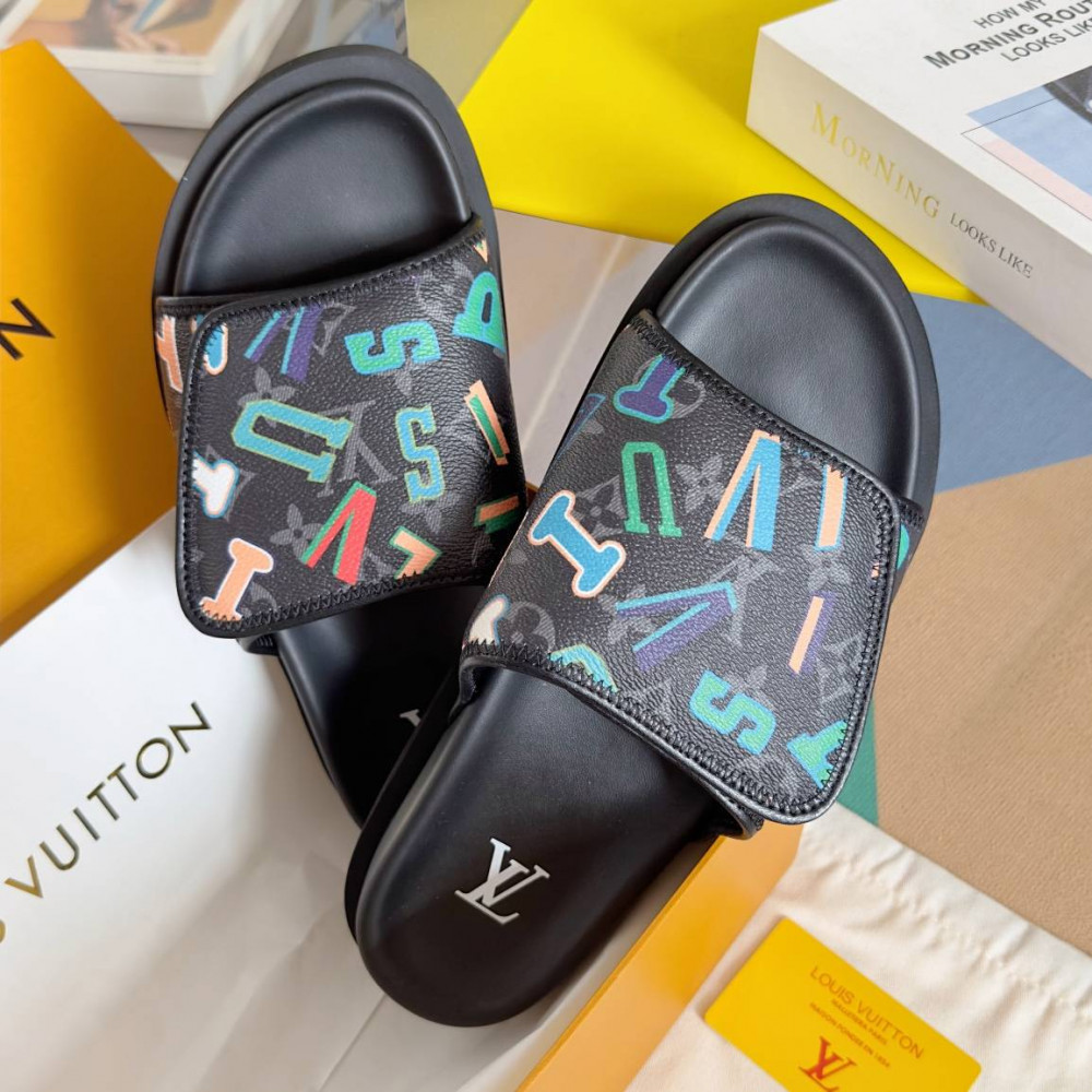 LV Miami Velcro slippers-1 LV Miami Velcro slippers-1