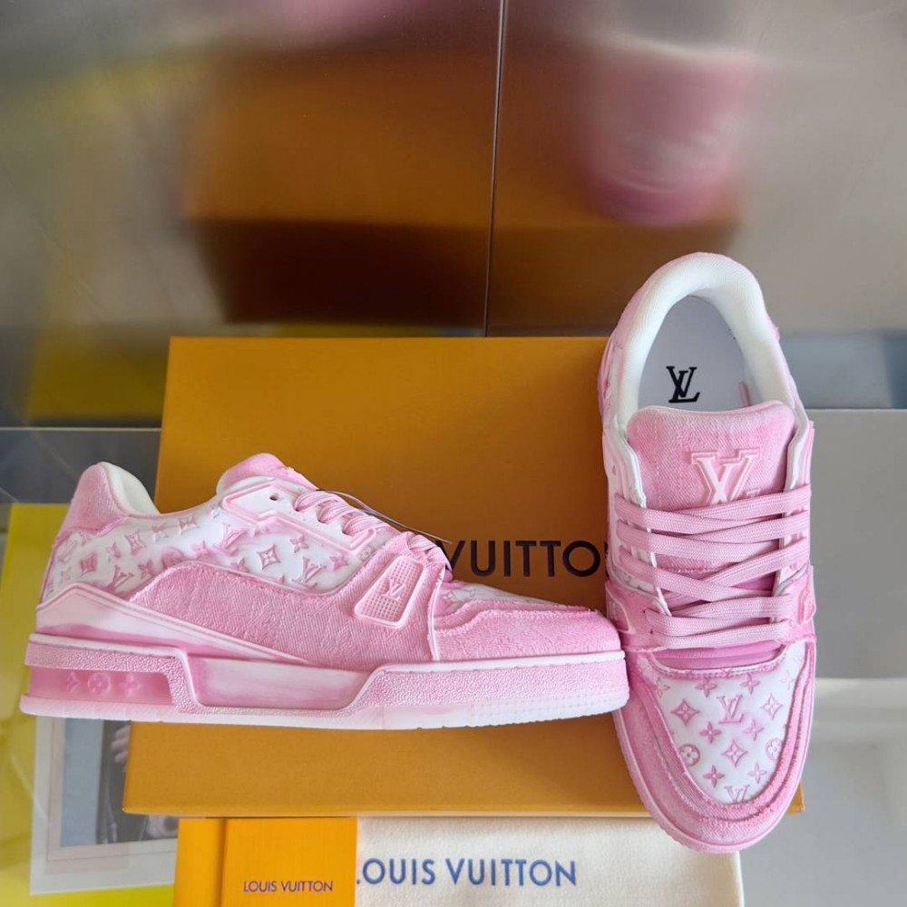 LV Trainer Wipe Color Pink/White Print-011 LV Trainer Wipe Color Pink/White Print-011