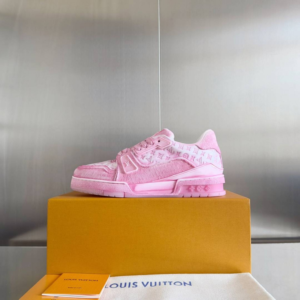 LV Trainer Wipe Color Pink/White Print-011 LV Trainer Wipe Color Pink/White Print-011