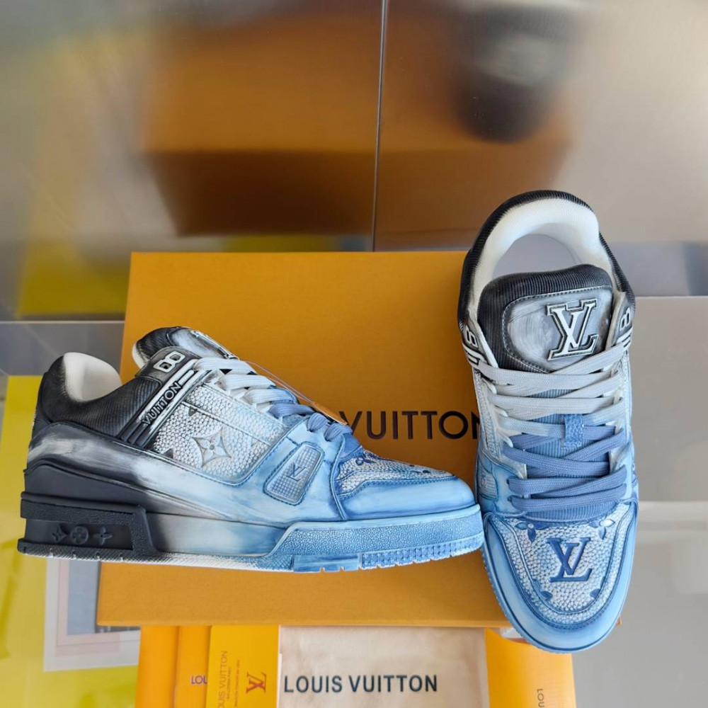 LV Trainer Wipe Color Black/Blue and White-014 LV Trainer Wipe Color Black/Blue and White-014