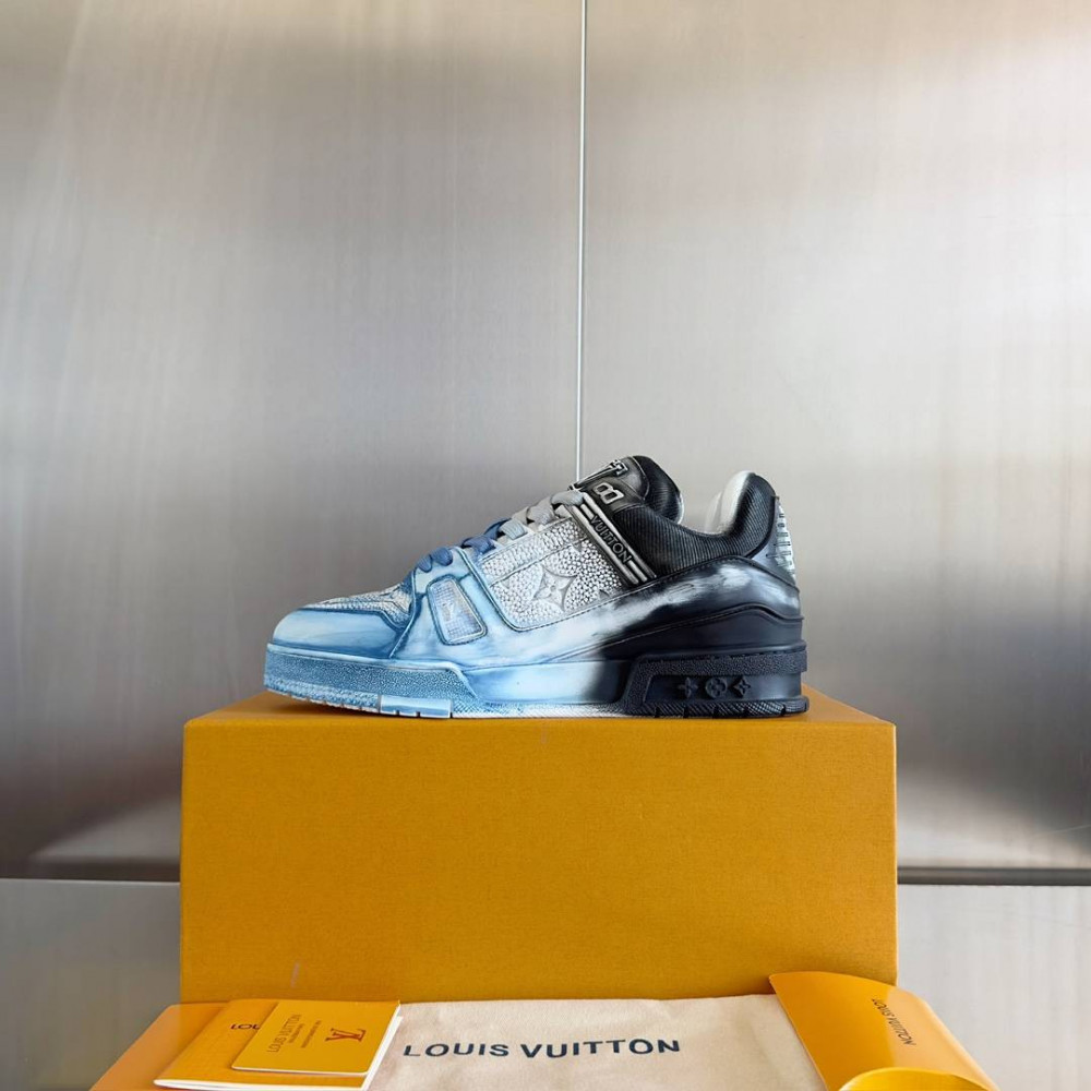 LV Trainer Wipe Color Black/Blue and White-014 LV Trainer Wipe Color Black/Blue and White-014