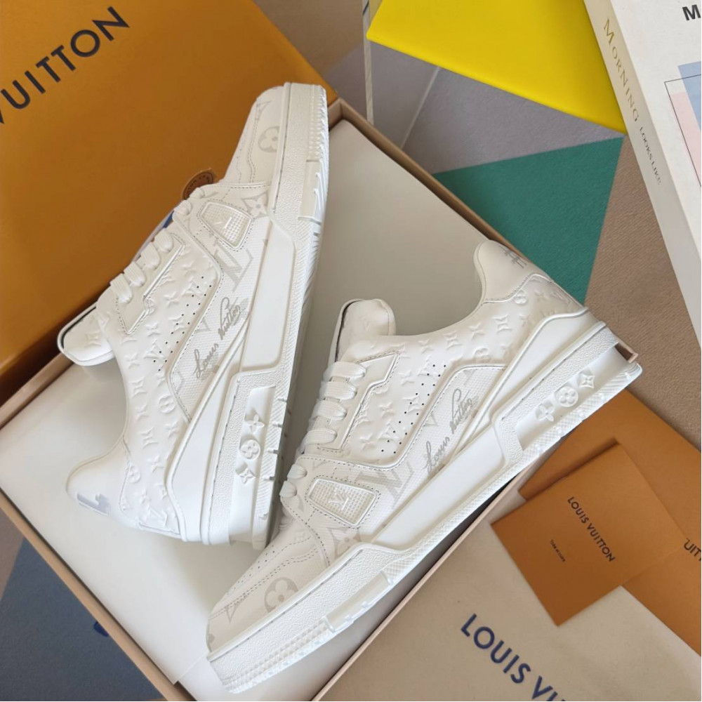 LV Trainer Sneaker White-010 LV Trainer Sneaker White-010