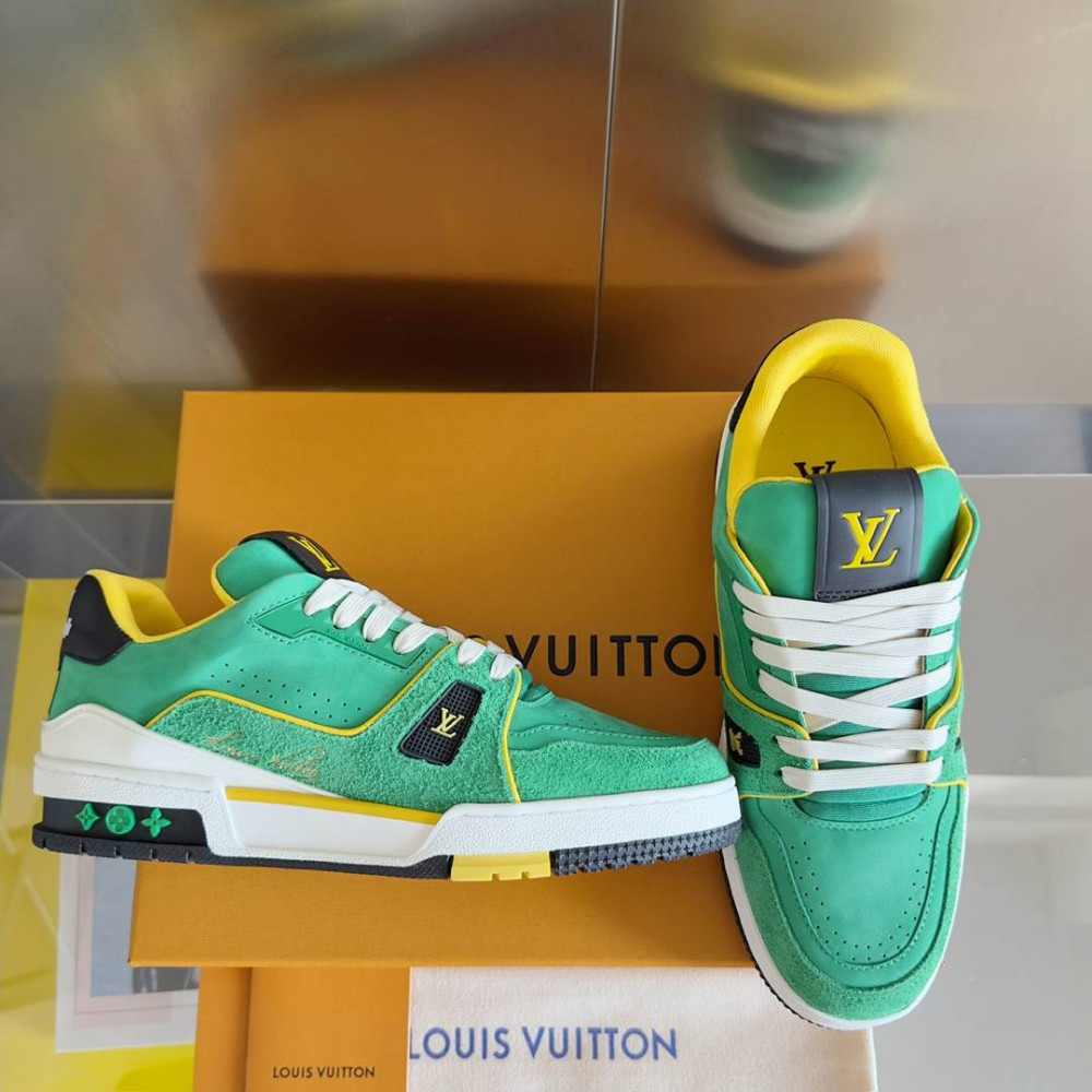 LV Trainer Sneaker Green-011 LV Trainer Sneaker Green-011