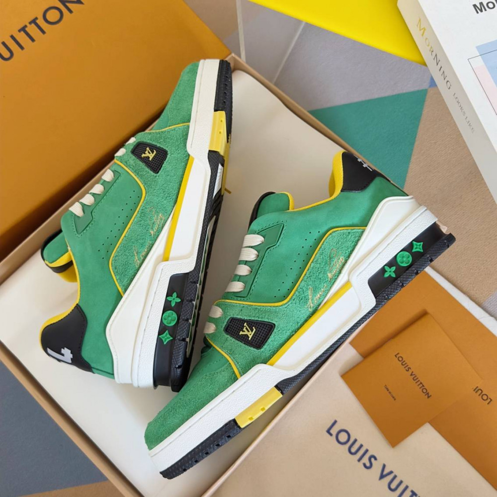 LV Trainer Sneaker Green-011 LV Trainer Sneaker Green-011