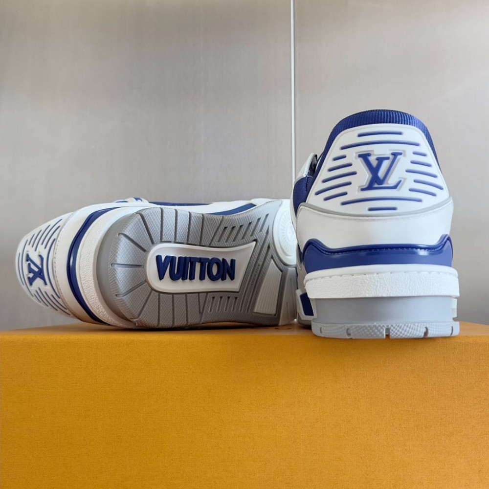 LV Trainer Sneaker Blue and White-015 LV Trainer Sneaker Blue and White-015