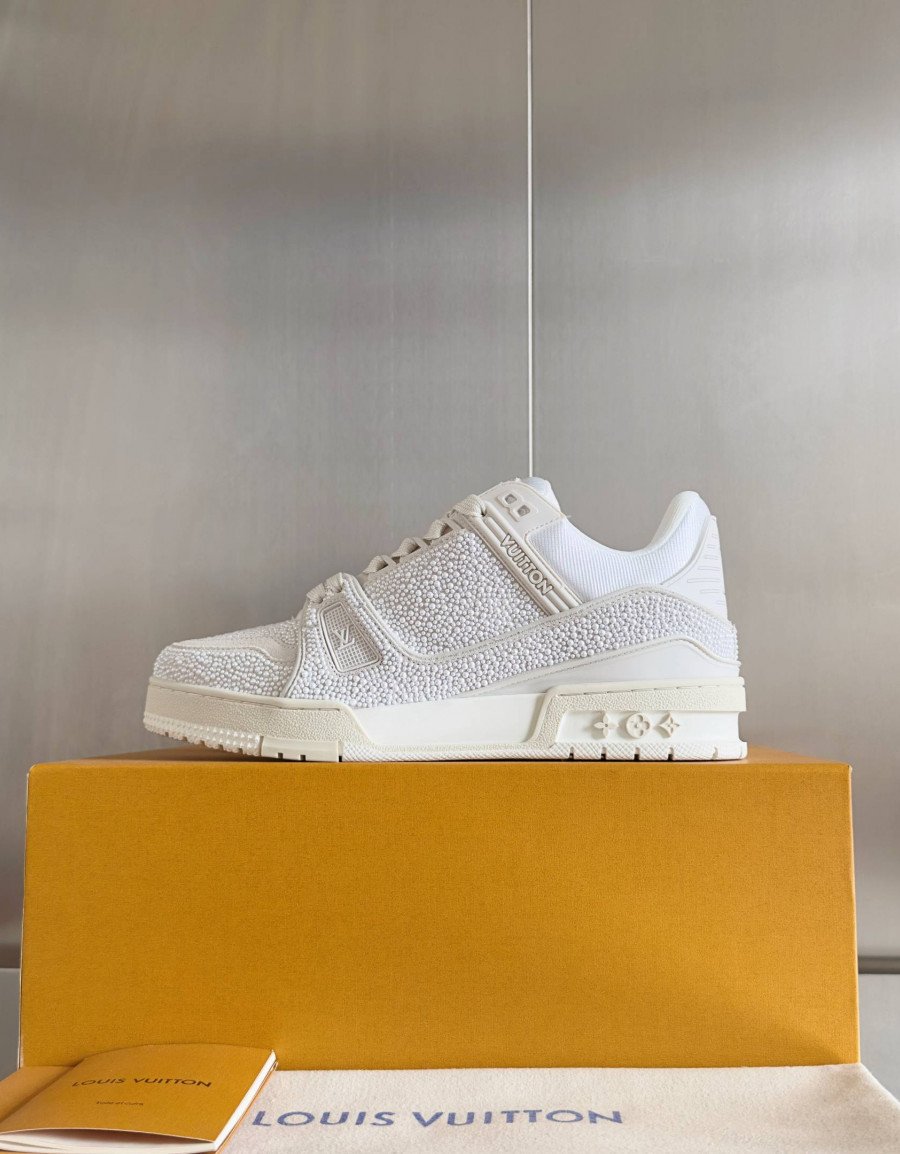 LV Trainer Sneaker Diamond White