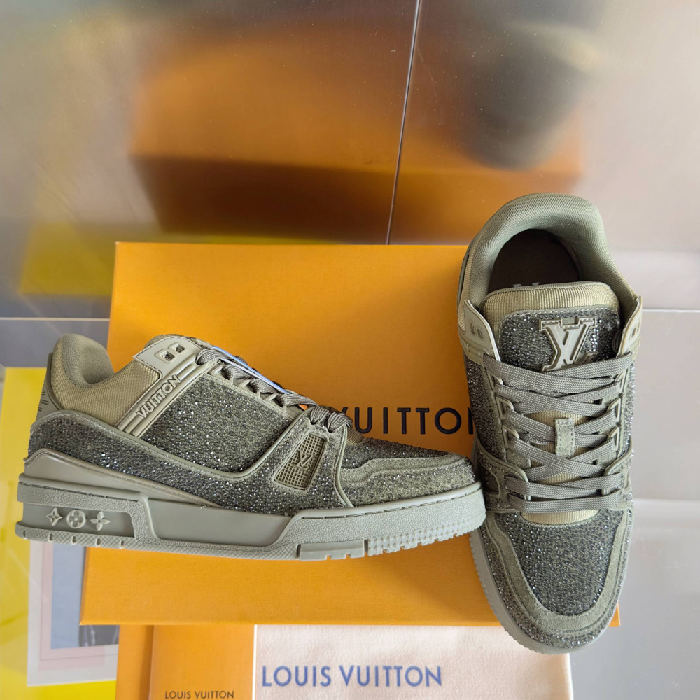 LV Trainer Sneaker Diamond Green-021 LV Trainer Sneaker Diamond Green-021
