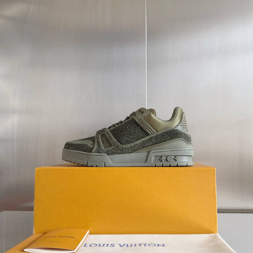 LV Trainer Sneaker Diamond Green-021 LV Trainer Sneaker Diamond Green-021