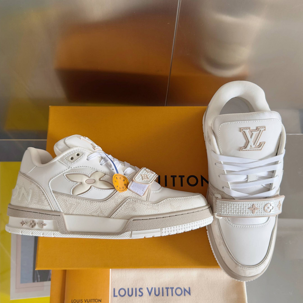 LV Trainer Sneaker Beige-023 LV Trainer Sneaker Beige-023