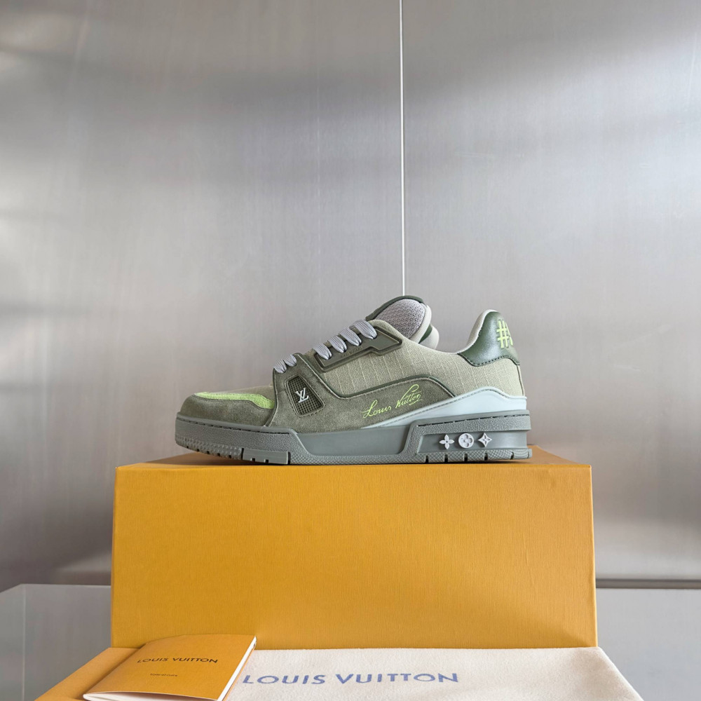 LV Trainer Sneaker Green-025 LV Trainer Sneaker Green-025