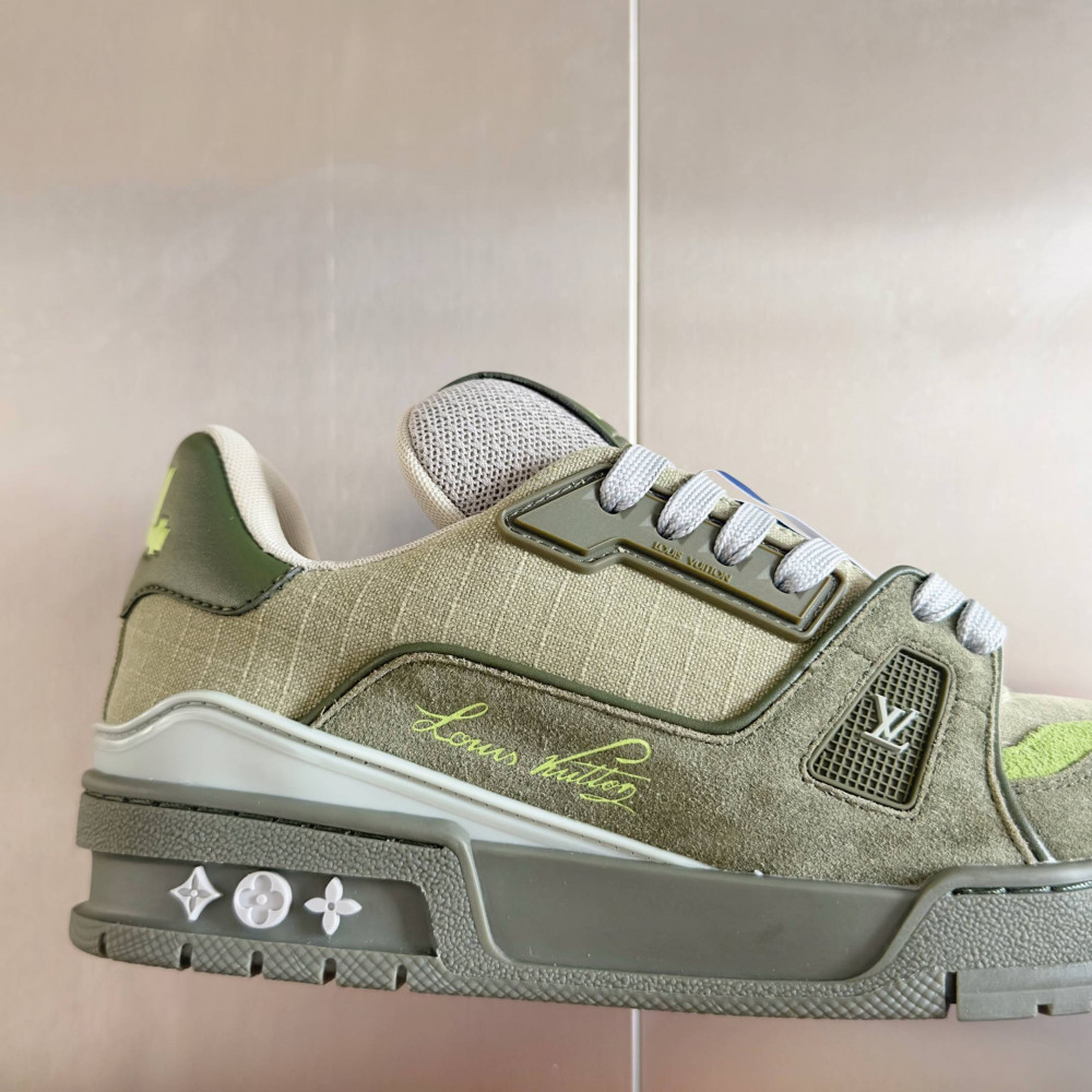 LV Trainer Sneaker Green-025 LV Trainer Sneaker Green-025