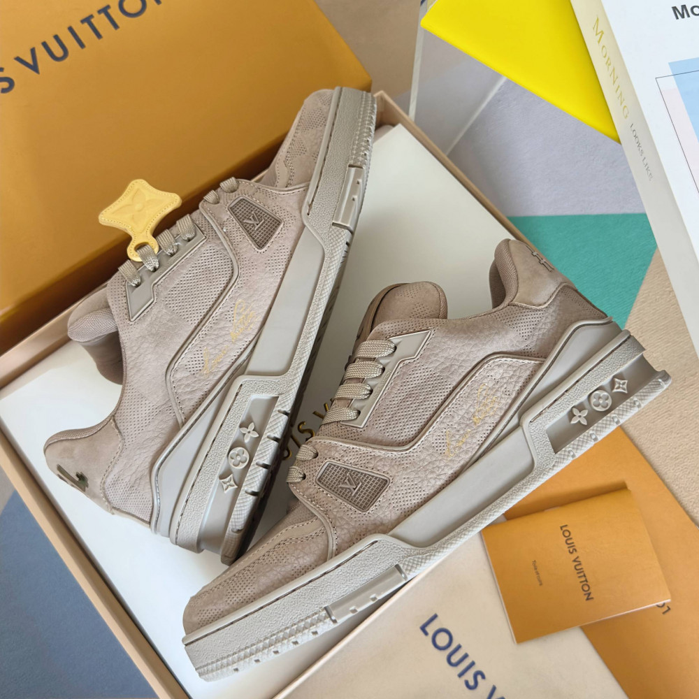 LV Trainer Sneaker Desert Yellow-027 LV Trainer Sneaker Desert Yellow-027