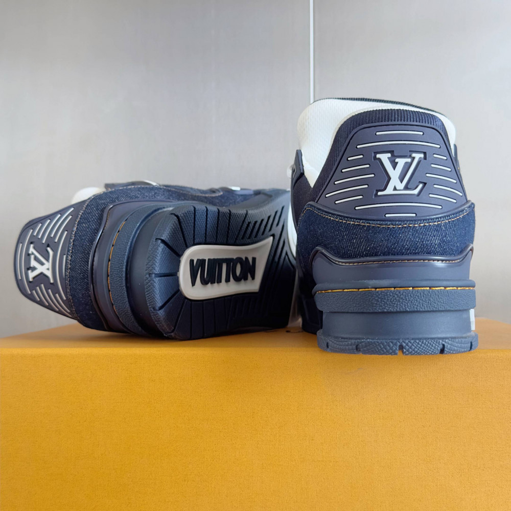 LV Trainer Sneaker Blue Jeans-028 LV Trainer Sneaker Blue Jeans-028