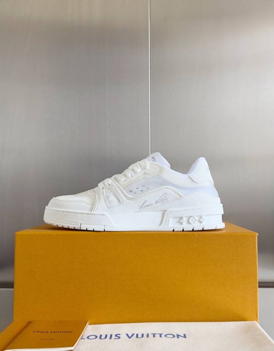 LV Trainer Sneaker White