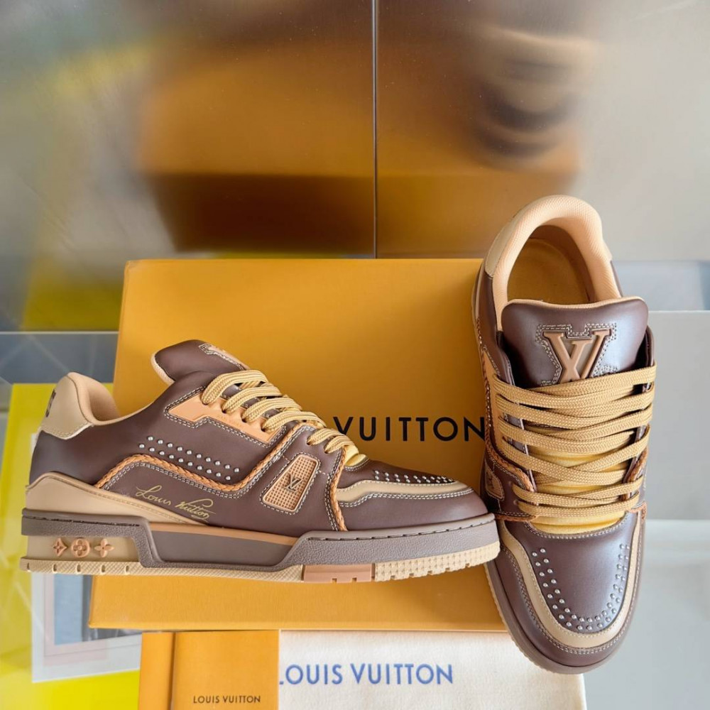 LV Trainer Sneaker Brown-040 LV Trainer Sneaker Brown-040