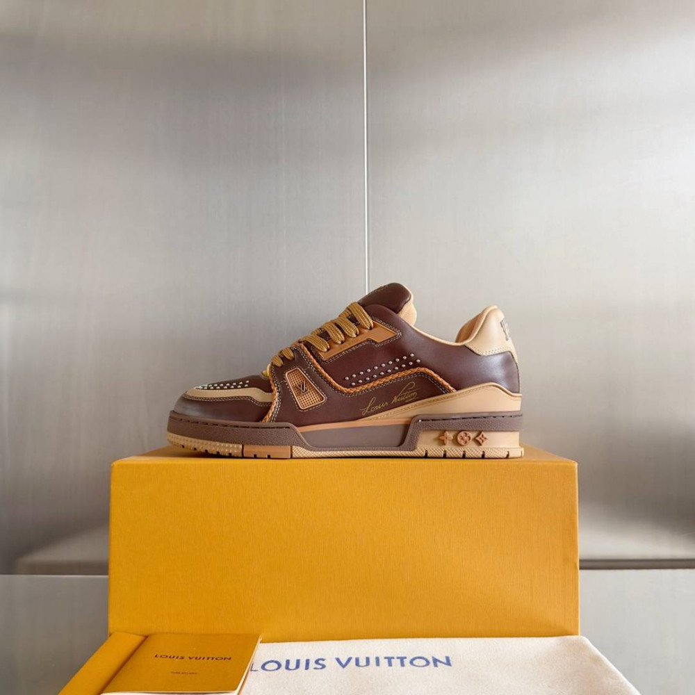 LV Trainer Sneaker Brown-040 LV Trainer Sneaker Brown-040