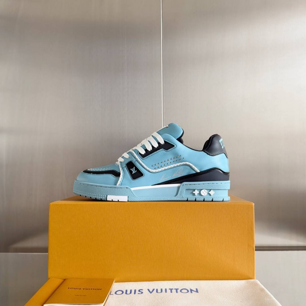 LV Trainer Sneaker Blue-041 LV Trainer Sneaker Blue-041
