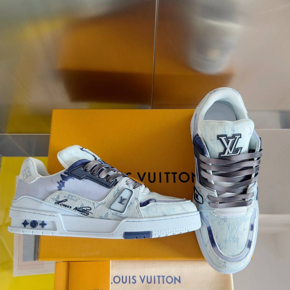 LV Trainer Sneaker Blue-045 LV Trainer Sneaker Blue-045