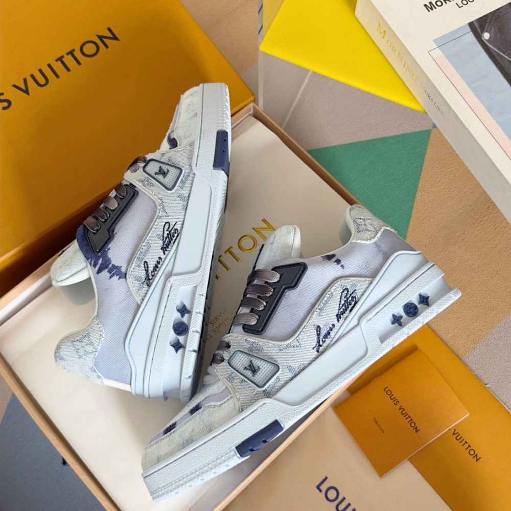 LV Trainer Sneaker Blue-045 LV Trainer Sneaker Blue-045