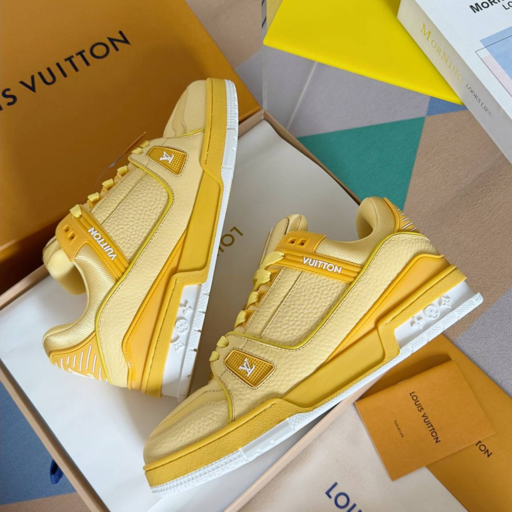 LV Trainer Sneaker Yellow-051 LV Trainer Sneaker Yellow-051