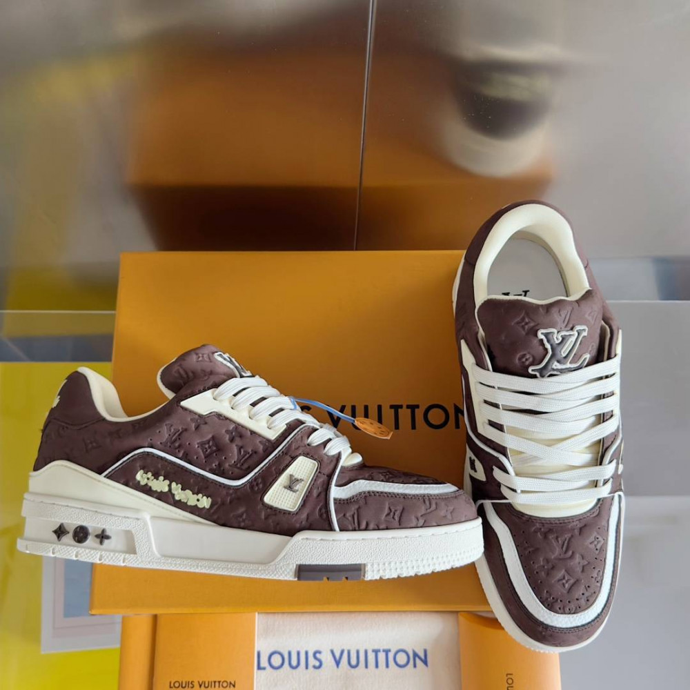 LV Trainer Sneaker Brown Print-055 LV Trainer Sneaker Brown Print-055
