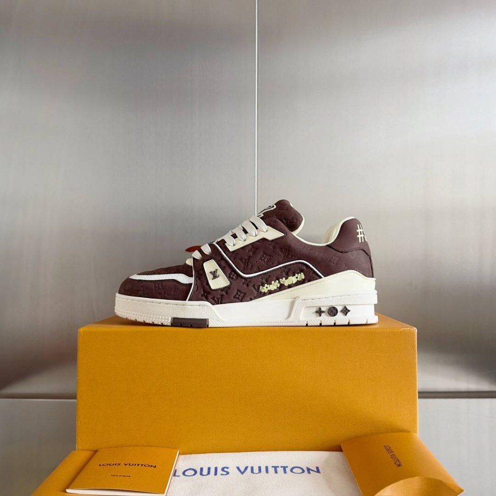 LV Trainer Sneaker Brown Print-055 LV Trainer Sneaker Brown Print-055