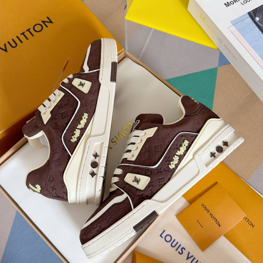 LV Trainer Sneaker Brown Print-055 LV Trainer Sneaker Brown Print-055
