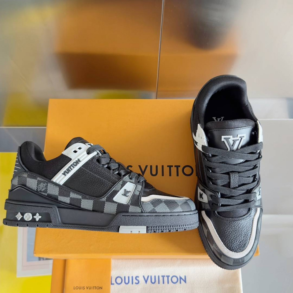 LV Trainer Sneaker Black-058 LV Trainer Sneaker Black-058